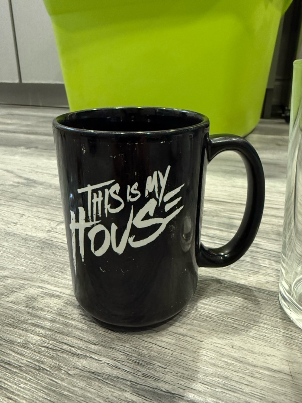 WWE Black Mug with White "This Is My House" Graphic